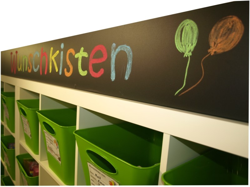 Wish box shelf at KAUFFMANN Renningen